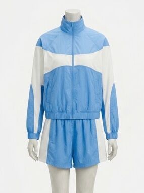 Lululemon Nylon Collared Jacket and Shorts Retro Remix Set Pool Party Bone Small